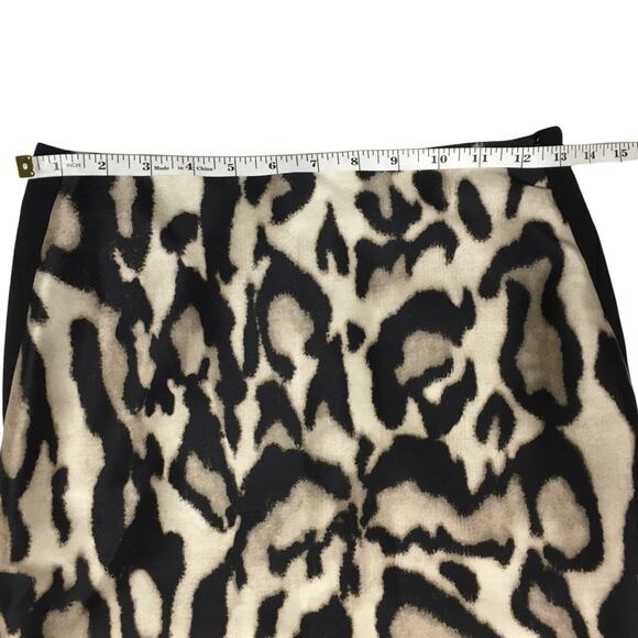 Diane‎ von Furstenberg Mae Mikado Pencil Skirt Leopard Animal Print Women's 2 - Picture 5 of 12